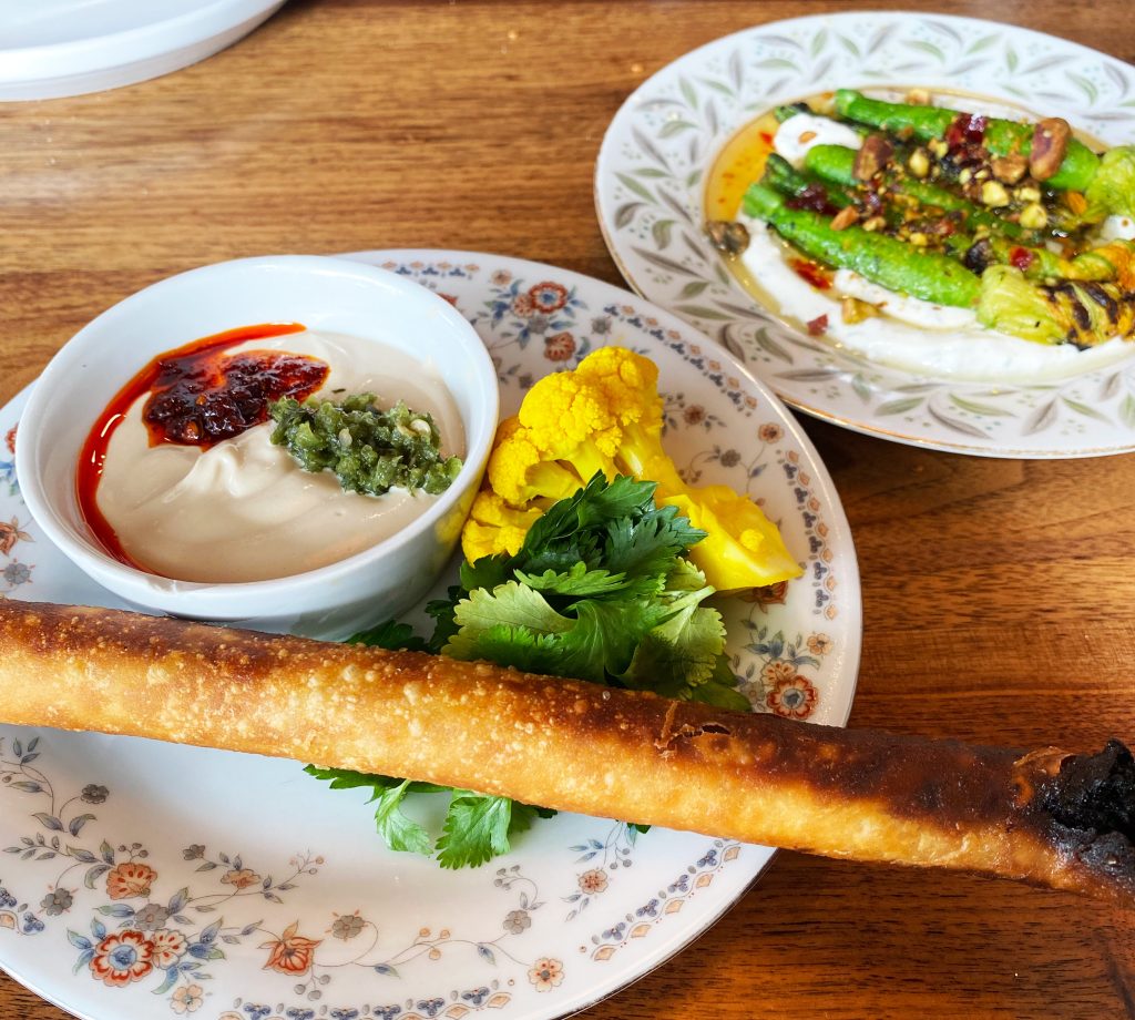 Tahini sauce at Carmel restaurant