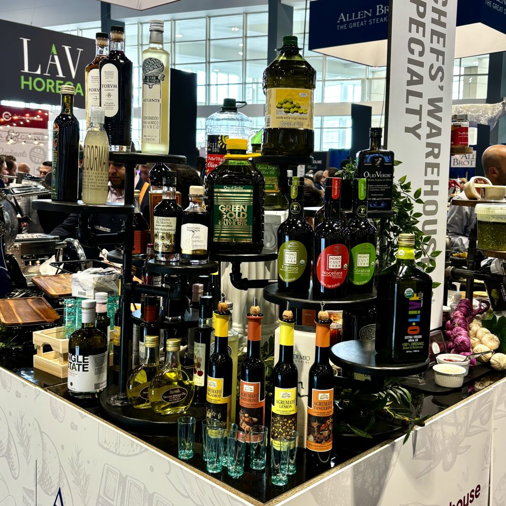 Olive oil selections at Chefs Warehouse