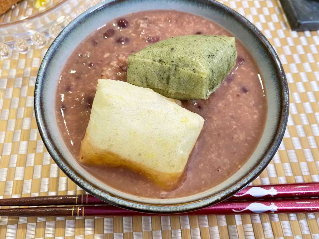 Zenzai with fermented sweet red bean paste (Hakko Anko / Koji Anko)