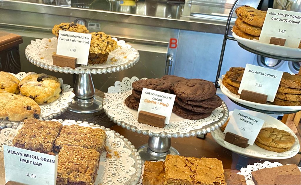 Pastry display case at Clementine in Culver City