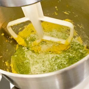 Mix flour into the tart dough