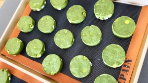 Arrange Matcha scones on baking sheets