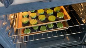 Bake Matcha scones for 17 minutes