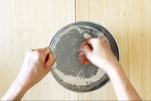 Sift flour and corn starch together