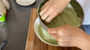 Sift Matcha and flour