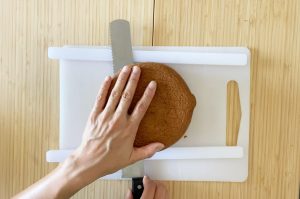 Slice coffee sponge cake
