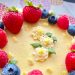 Lemon Greek Yogurt Cake with decorations