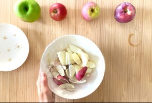 Microwave apples and apple cider