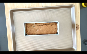 Cake out of oven