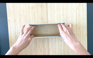Prepare cake loaf pan