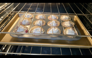 Bake muffins in oven