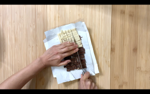 Chop chocolate