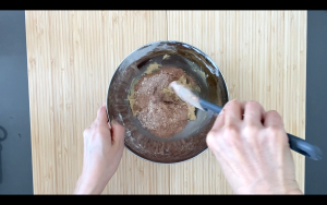 Combine dry and wet ingredients