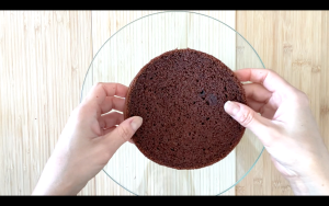 Place 3rd sponge cake