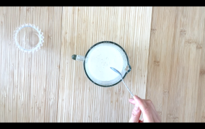 Make vegan buttermilk with soy milk