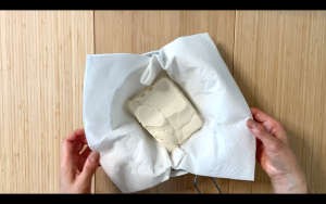 Drain tofu