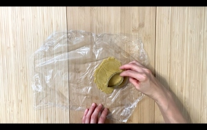 Cut out the leftover dough
