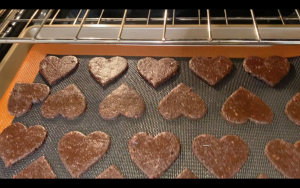 Bake the cookies in oven