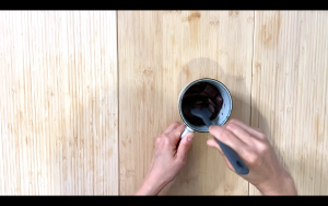 Melt the chocolate slowly