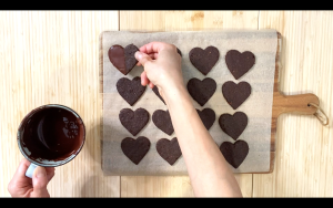Dip cookies in chocolate