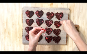 Sprinkle freeze-dried strawberries