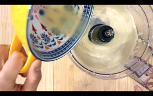 Add lemon juice and keep mixing