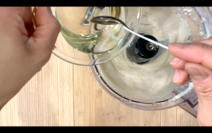 Add melted coconut oil