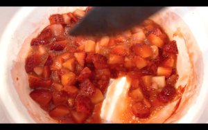 Cook strawberries